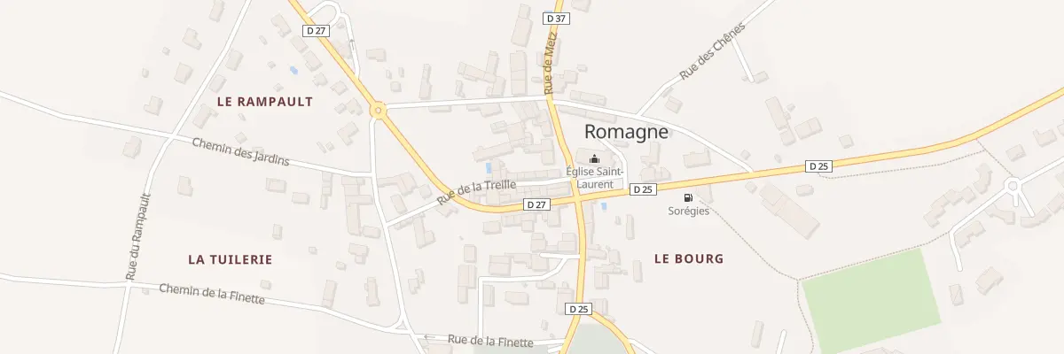 Plan du 4 Rue de la Treille à Romagne