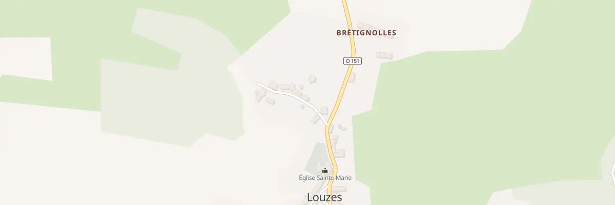 Plan du 22 Le Bourg à Louzes