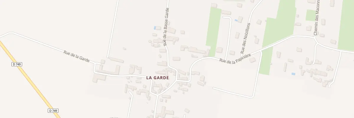 Plan du 13 Rue de la Basse Garde à Anché