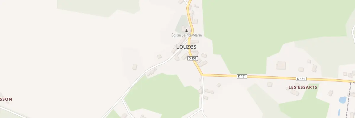Plan du 3 Le Bourg à Louzes