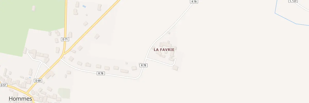 Plan du 105 La Favrie à Hommes
