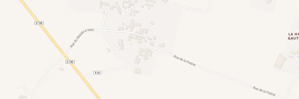 Plan du 2 Rue de la Potine à Anché