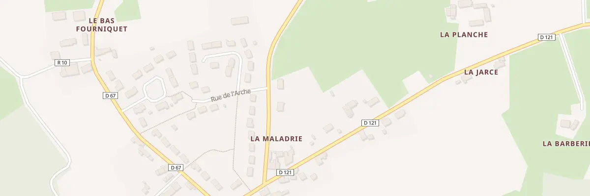Plan du 14 Rue de la Maladrerie à Mézières-sur-Ponthouin