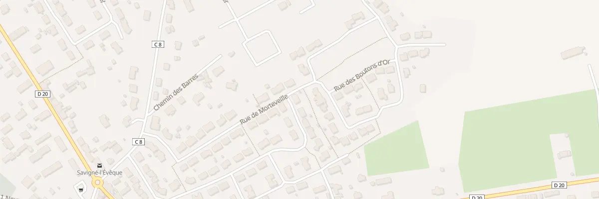 Plan du 1 Rue de la Perriere à Savigné-l’Évêque
