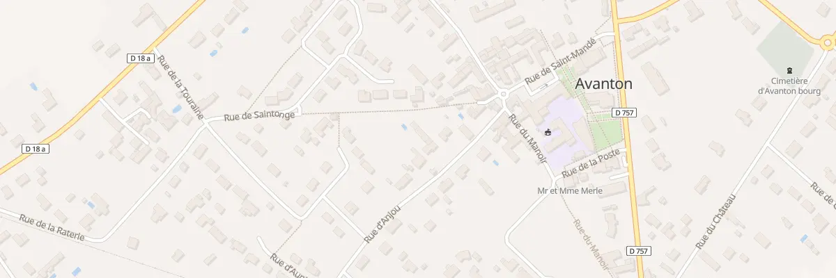 Plan du 7 Rue d’Anjou à Avanton