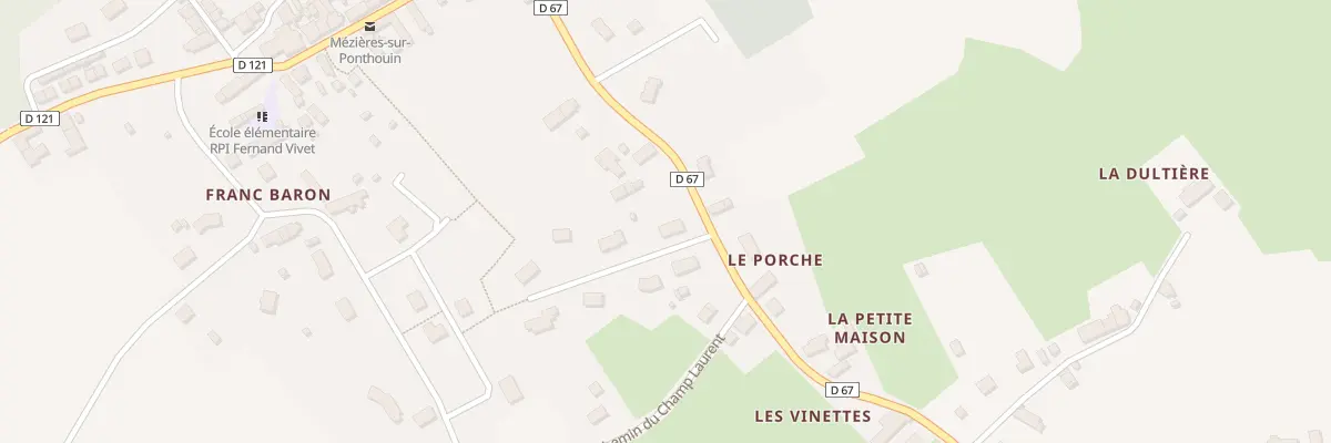 Plan du 2 Le Champ de la Revrottiere à Mézières-sur-Ponthouin