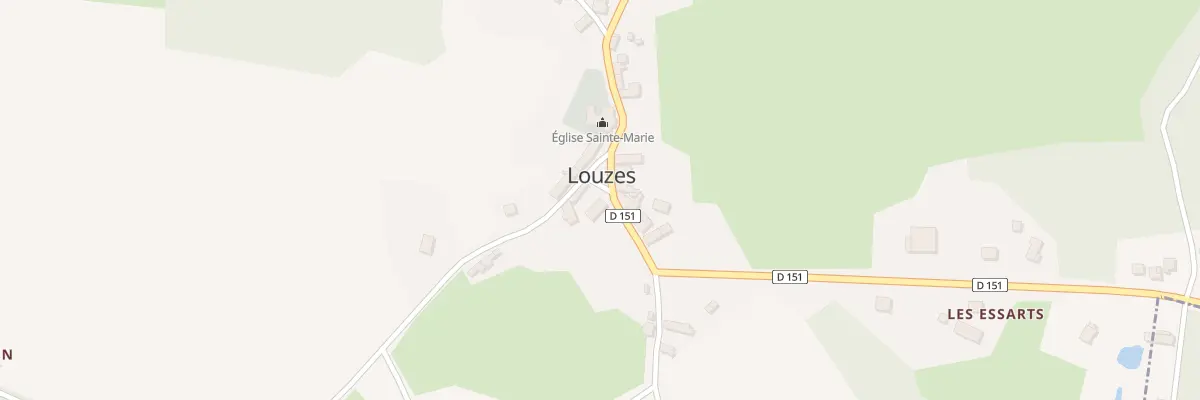 Plan du 1 Le Bourg à Louzes
