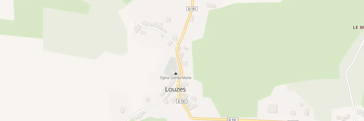 Plan du 12 Le Bourg à Louzes