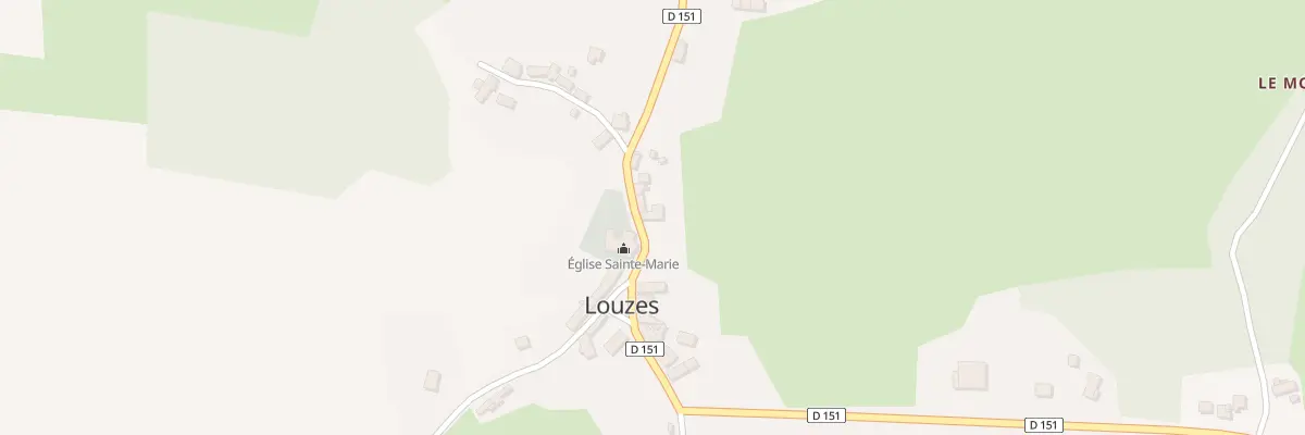 Plan du 10 Le Bourg à Louzes