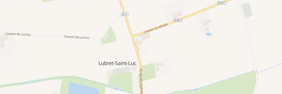 Plan du 27 Rte des Pyrénées à Lubret-Saint-Luc
