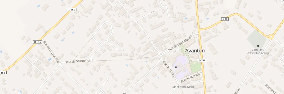 Plan du 6 Rue de la Thibauderie à Avanton