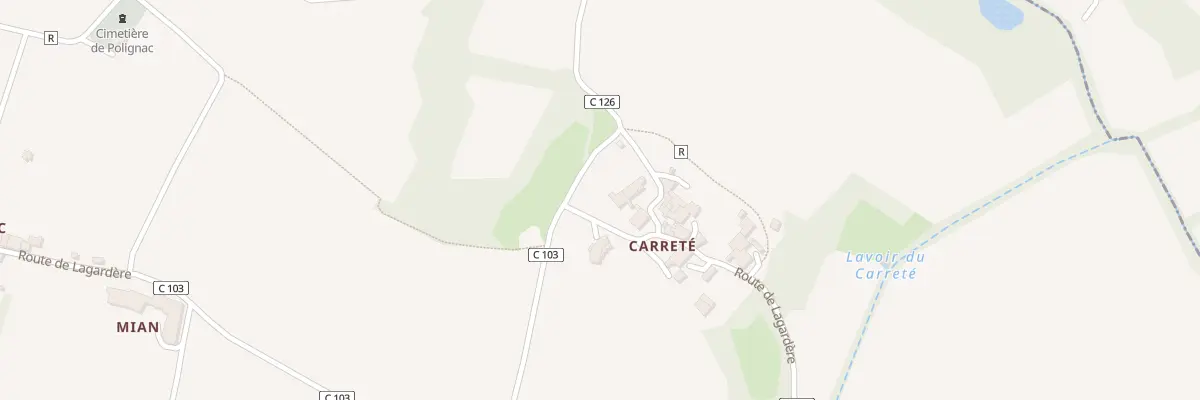 Plan du 5523 Au Carrete à Gondrin