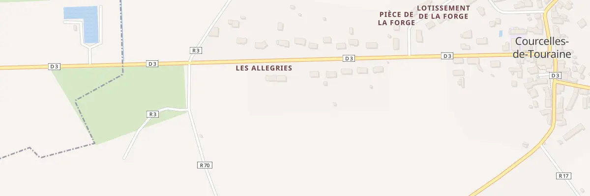 Plan du 21 Rue Michel Petrieux à Courcelles-de-Touraine