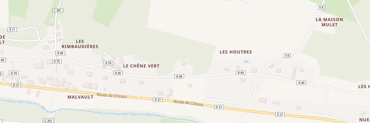 Plan du 18 Rue du coteau de Malvault à Cravant-les-Côteaux