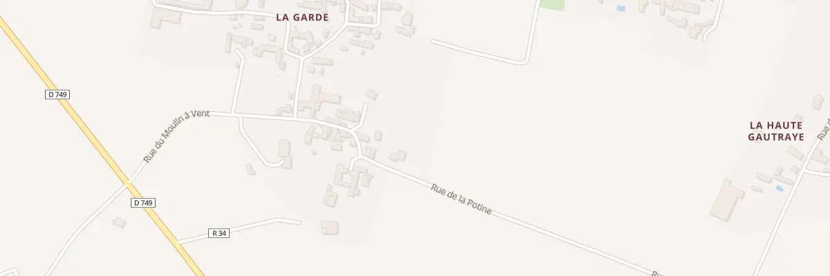 Plan du 1 Rue de la Potine à Anché