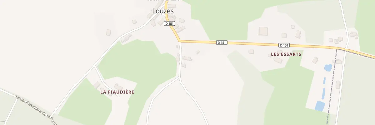 Plan du 5042 Le Bourg à Louzes