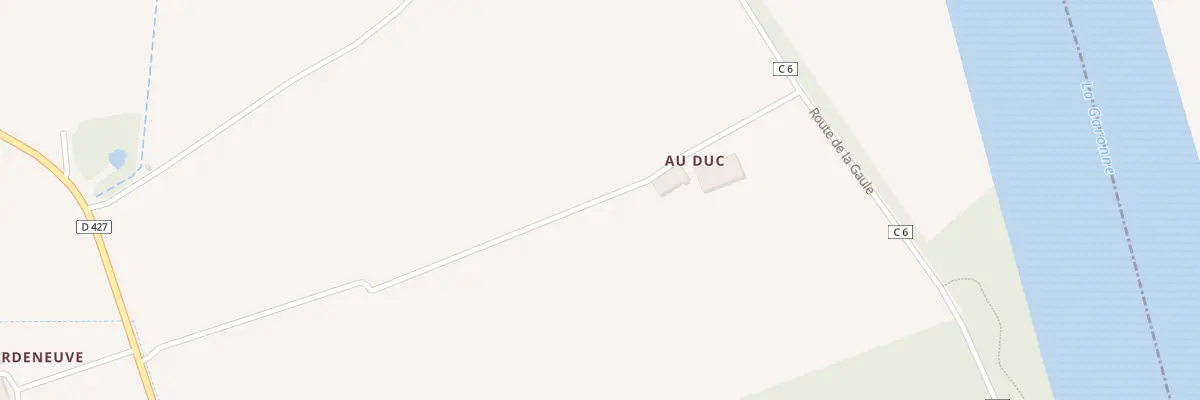 Plan du 559 Rte de la Gaule à Monheurt