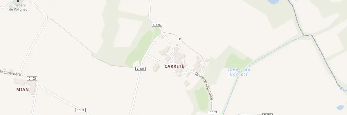 Plan du 5702 Au Carrete à Gondrin