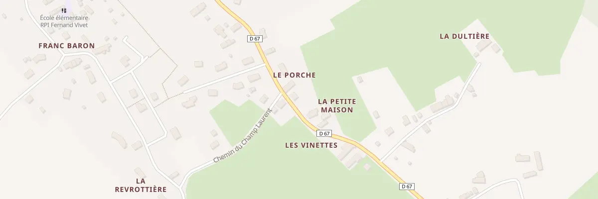 Plan du 5240 Le Porche à Mézières-sur-Ponthouin