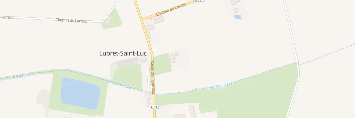 Plan du 33 Rte des Pyrénées à Lubret-Saint-Luc