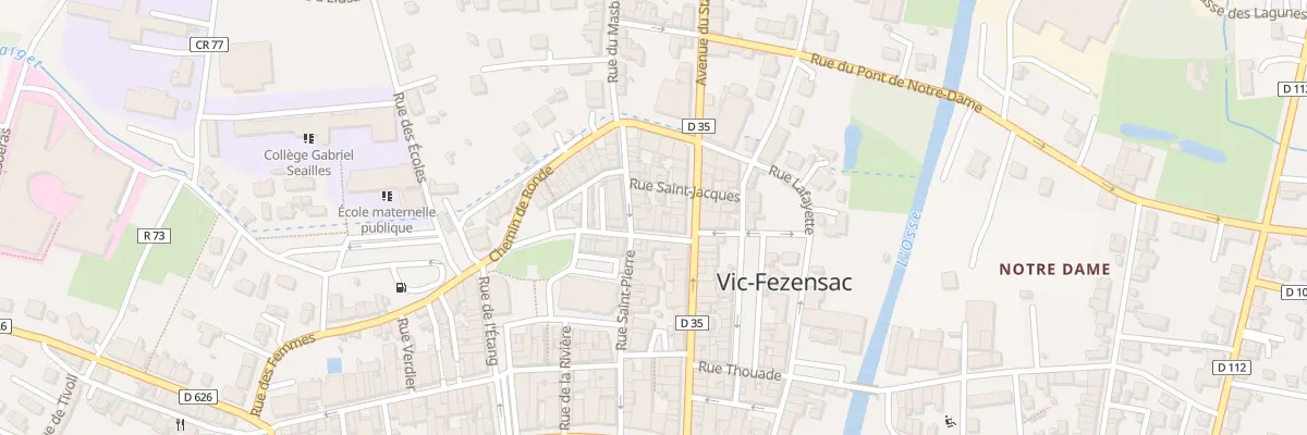 Plan du 6757 Rue Porte Neuve à Vic-Fezensac