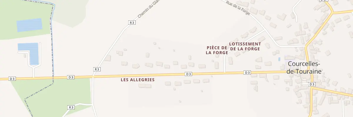 Plan du 20 Rue Michel Petrieux à Courcelles-de-Touraine
