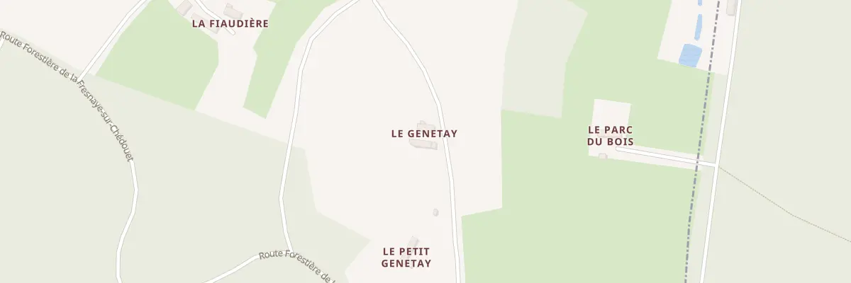 Plan du 1 La Genetay à Louzes