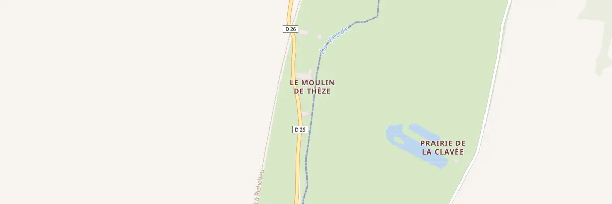 Plan du 162 Le Moulin de Theze à Lémeré