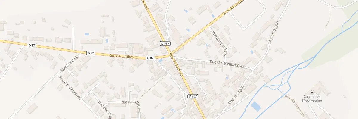 Plan du 38 Rue de Saumur à Migné-Auxances