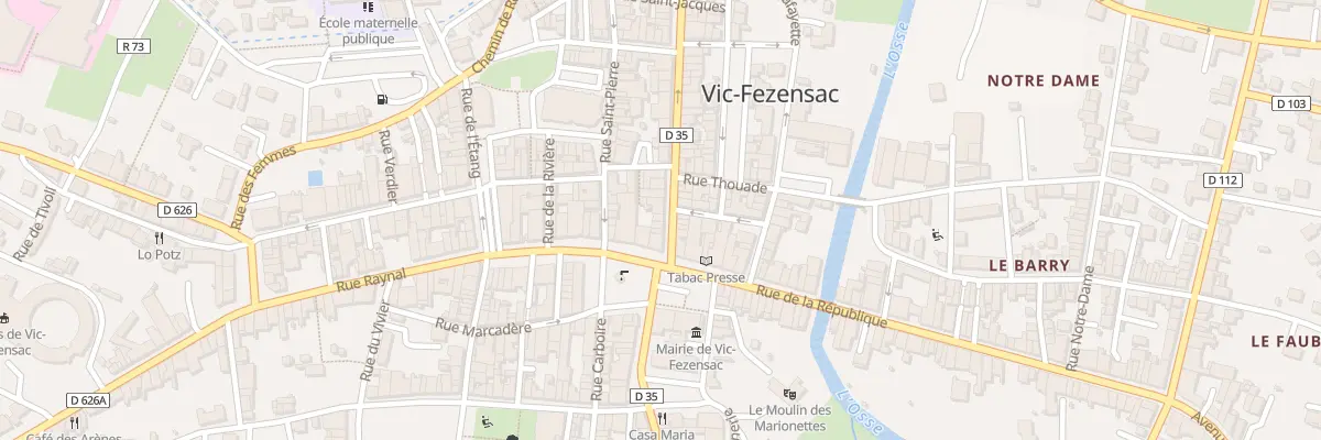 Plan du 5 Rue Victor Hugo à Vic-Fezensac