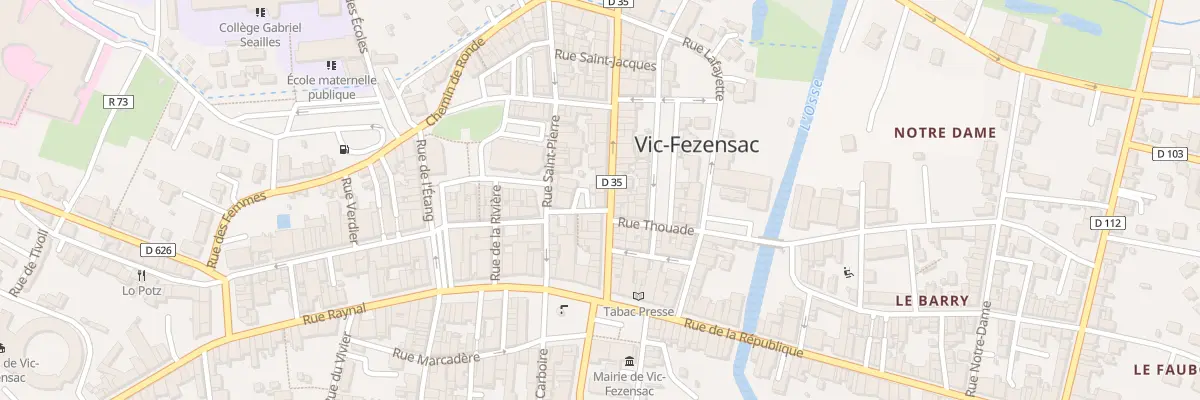 Plan du 15 Rue Victor Hugo à Vic-Fezensac
