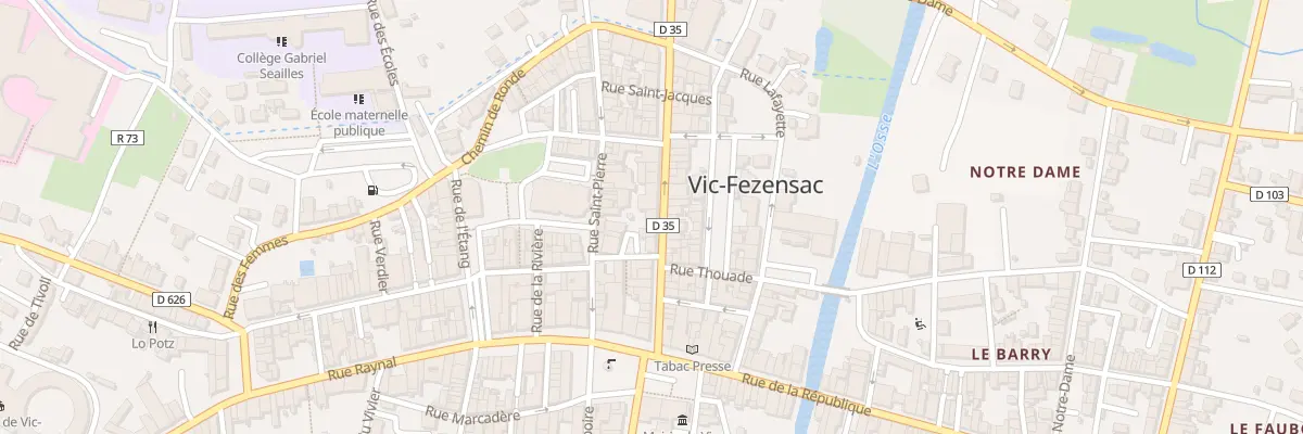 Plan du 17B Rue Victor Hugo à Vic-Fezensac