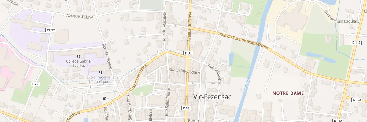 Plan du 37 Rue Victor Hugo à Vic-Fezensac