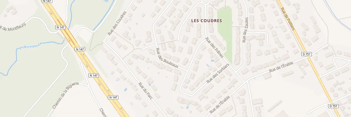 Plan du 23 Rue des Bouleaux à Migné-Auxances
