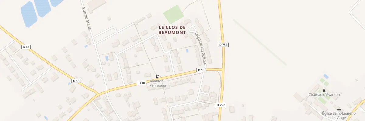 Plan du 23 Rue du Clos Beaumont à Avanton