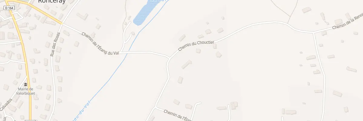 Plan du 2 Chem du Chouctier -St Cyr du R à Valorbiquet