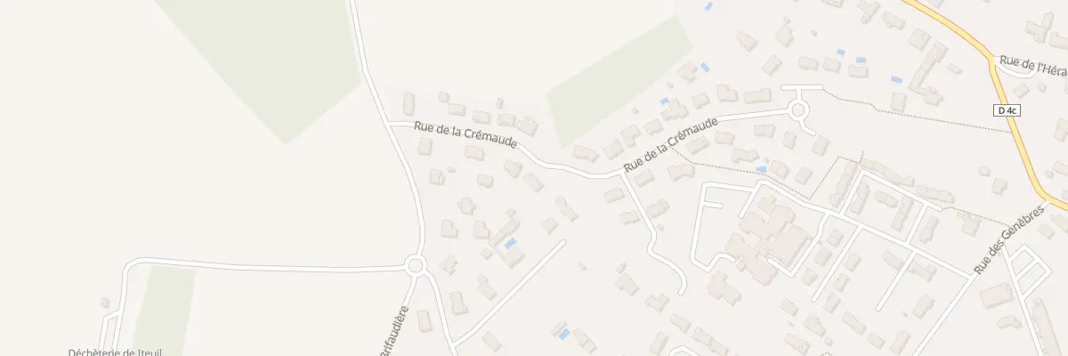 Plan du 8 Rue de la Crémaude à Iteuil