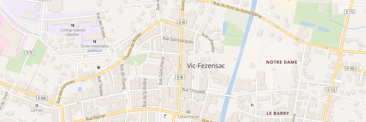 Plan du 38 Rue Victor Hugo à Vic-Fezensac