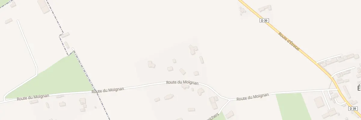 Plan du 400 Rte du Moignan à Étainhus