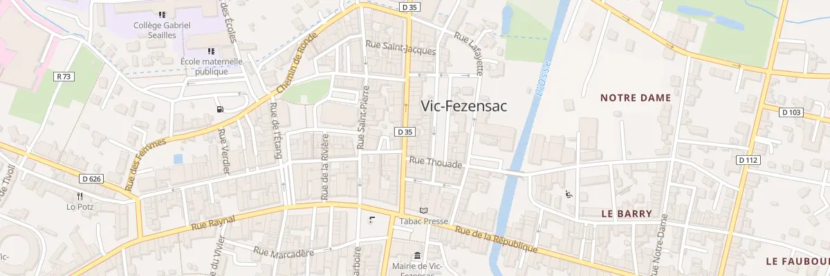 Plan du 22 Rue Victor Hugo à Vic-Fezensac