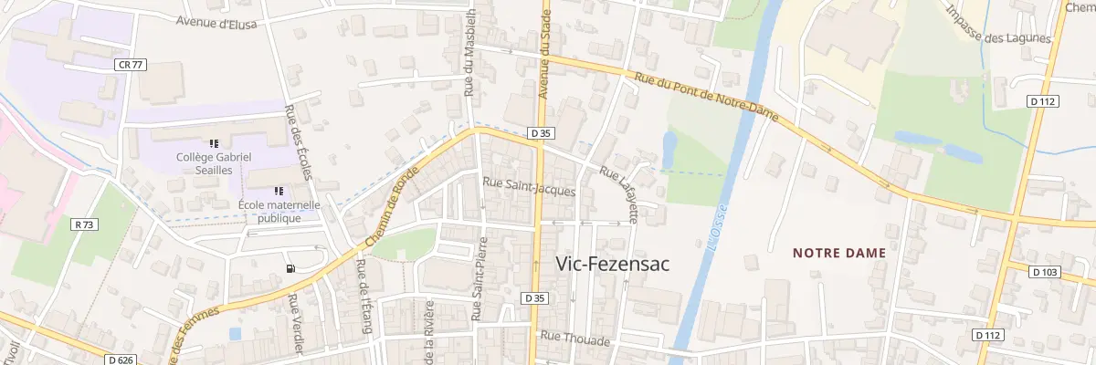Plan du 52 Rue Victor Hugo à Vic-Fezensac