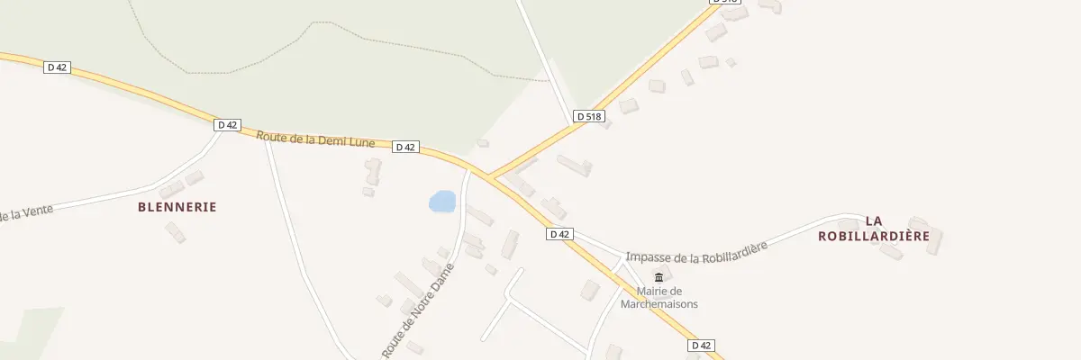 Plan du 3 Rte de la Tanche à Marchemaisons