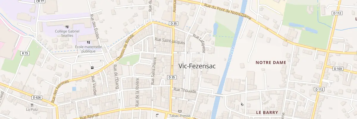 Plan du 40 Rue Victor Hugo à Vic-Fezensac