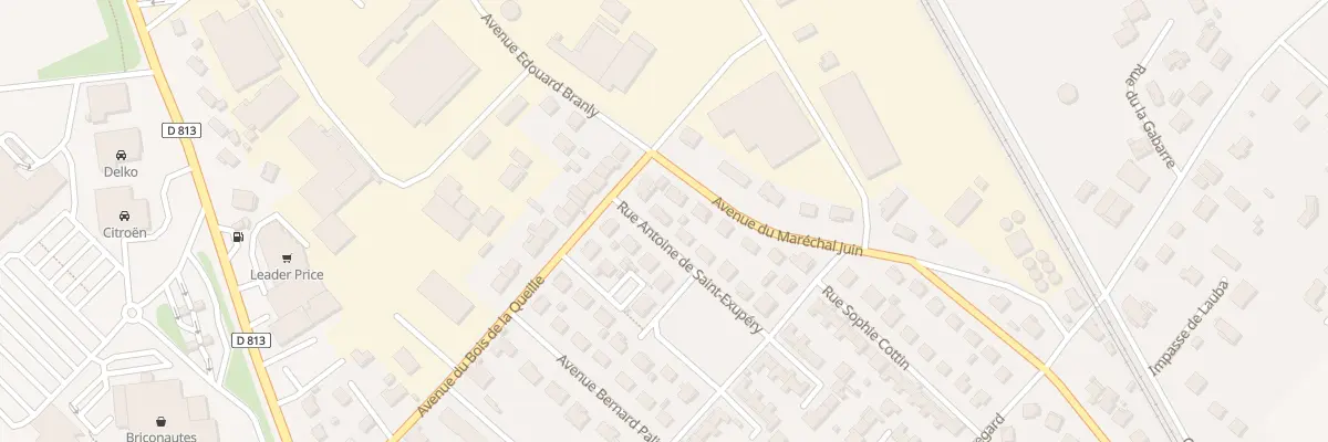 Plan du 2 Rue Antoine de Saint Exupery à Tonneins