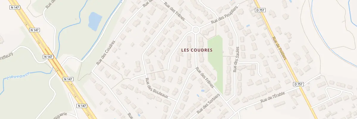 Plan du 5 All des Fusains à Migné-Auxances