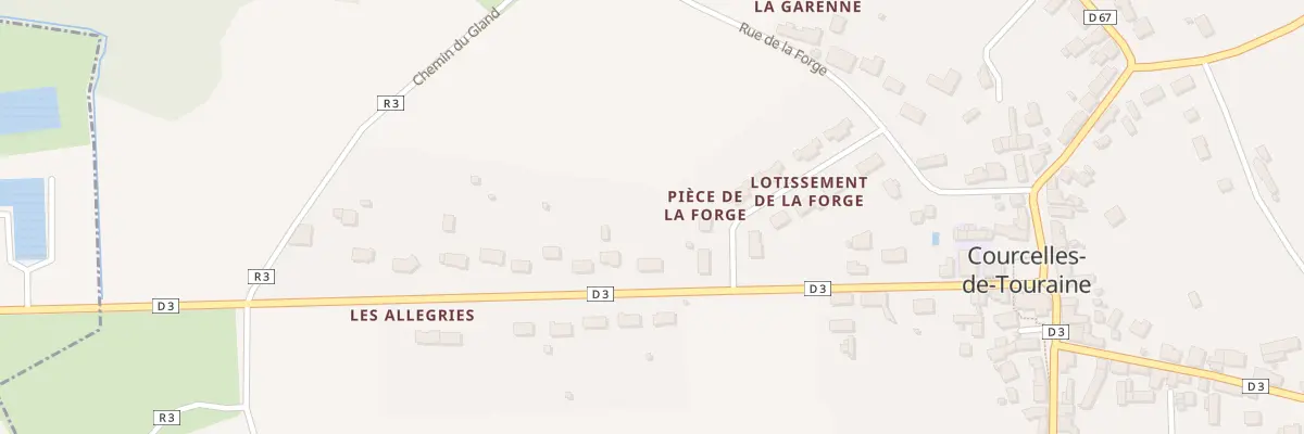 Plan du 14 Rue Michel Petrieux à Courcelles-de-Touraine
