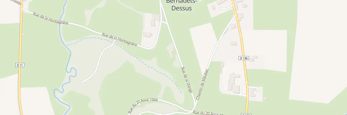 Plan du 4 Rue de la Vierge à Bernadets-Dessus