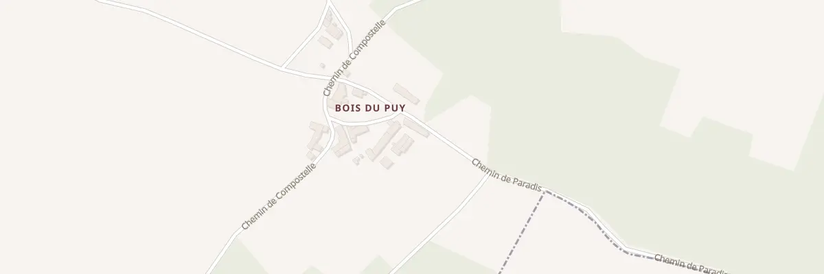 Plan du 2 Che de Paradis à Couture