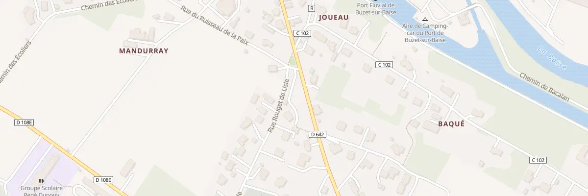 Plan du 1 Rue du Cimetiere à Buzet-sur-Baïse