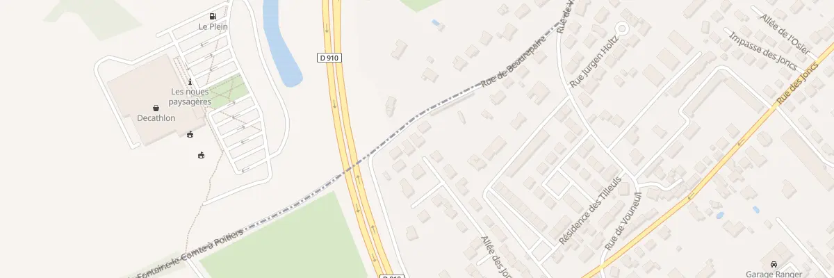 Plan du 24 Rue de Beaurepaire à Poitiers